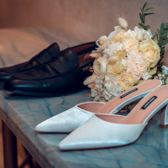 wedding-bride-groom-shoes-flower